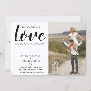Save The Date Tout Ce Dont Vous Avez Besoin Est Love Chien Elope