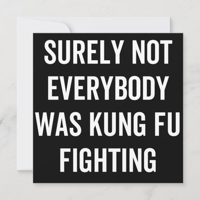 Save The Date Tout Le Monde N'Était Certainement Pas Kung Fu En  (Devant)