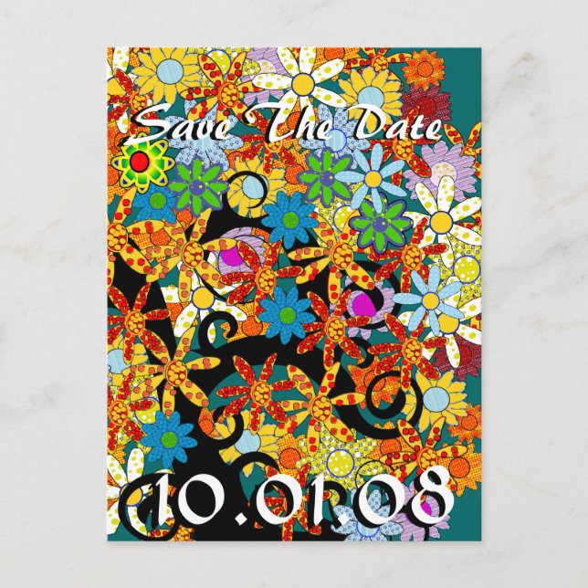 Save The Date - Tree of Love - Customized Announcement Postcard (Front)