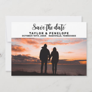 Save The Date Trendy Adventure Travel Wedding Enregistrer la dat