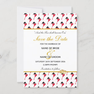 Save The Date TRINIDAD TOBAGO Special Event Mariage Celebration