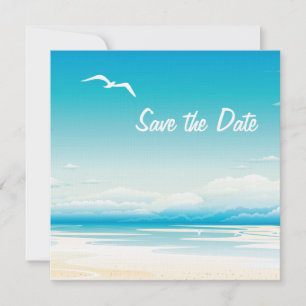 Save The Date Tropical Beach Enregistrer la date Mariage Invitat