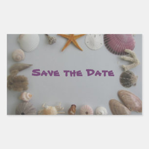 Save the Date/Tropical Destination Sticker