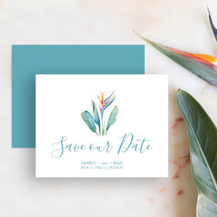 Save The Date Tropical Enregistrer La Date Pour Le Mariage
