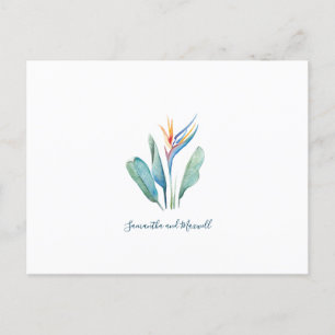 Save The Date Tropical Watercolor  Postcard