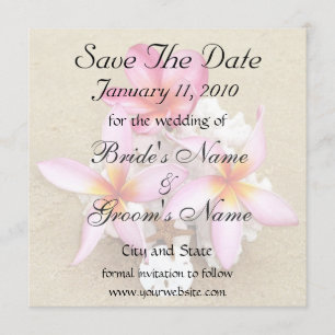 Save the Date Tropical Wedding
