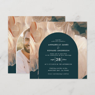 Save The Date Turquoise peintre mariage arche moderne 1 photo
