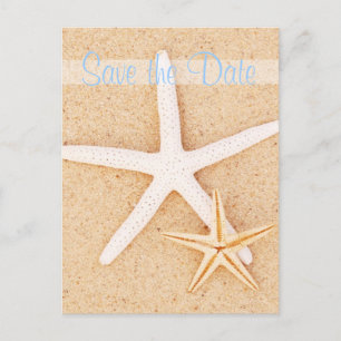 Save the Date Twin Starfish Postcard