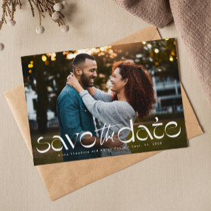 Save The Date Type de photo simple moderne unique