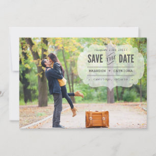 Save The Date Type vintage Enregistrer l'annonce de date