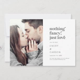 Save The Date Typographie Argent moderne Rien de bien