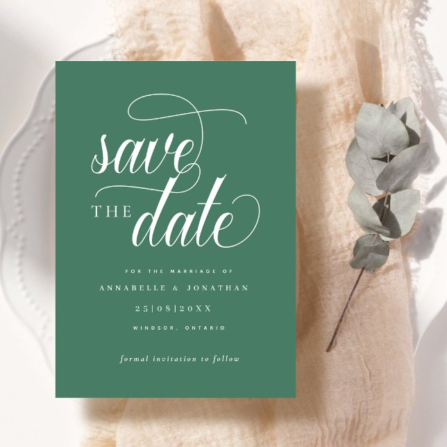 Save The Date Typographie de script décontractée (Créateur téléchargé)