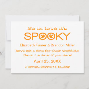 Save The Date Typographie éffrayante Halloween Enregistrer la da