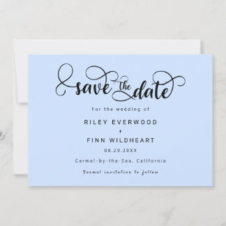 Save The Date Typographie minimaliste enregistrer l'invitation d