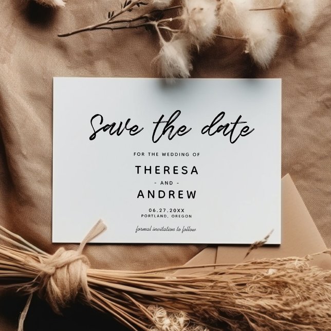 Save The Date Typographie moderne (Créateur téléchargé)
