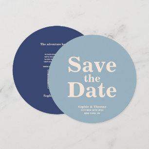 Save The Date Typographie moderne Gras Mariage Enregistrer la da