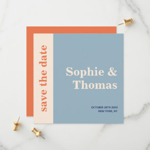 Save The Date Typographie moderne Gras Mariage Enregistrer la da