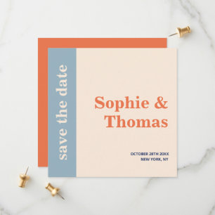 Save The Date Typographie moderne Gras Mariage Enregistrer la da
