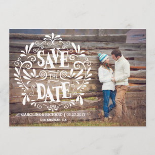 SAVE THE DATE TYPOGRAPHIE MODERNE RÉSERVEZ LA DATE