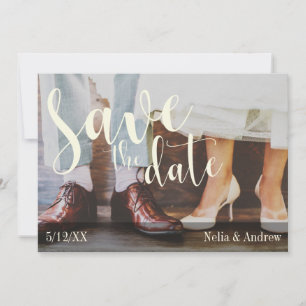 Save The Date Typographie Photo Romantique Douce 30 Enregistrer