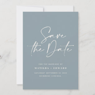 Save The Date Typographiy wedding announcement
