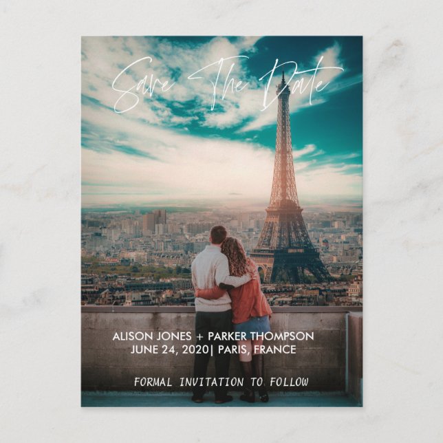 Save the Date | Typography Postcard (Front)