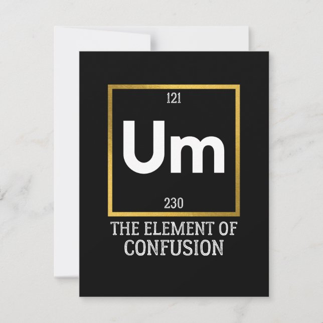 Save The Date Um L'élément de la confusion T-shirt (Devant)