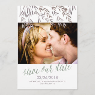 Save The Date Un mariage Fleur sauvage Enregistrer la date