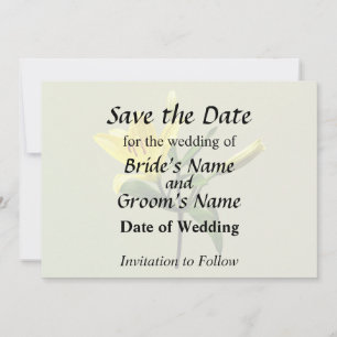Save The Date Une lily jaune
