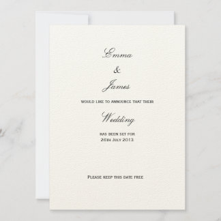 Save The Date Union - Enregistrer la date