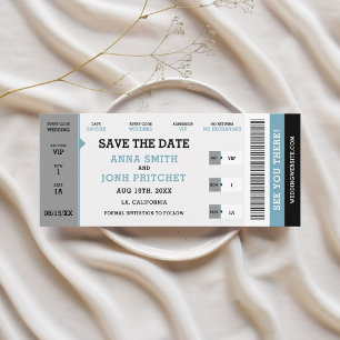 Save The Date Unique site du Mariage de billets de concert