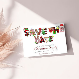 Save The Date Vacances Cocktail Société Noël