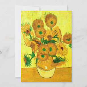 Save The Date Van Gogh Sunflowers