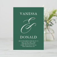 Vanessa Emerald Green Mariage moderne