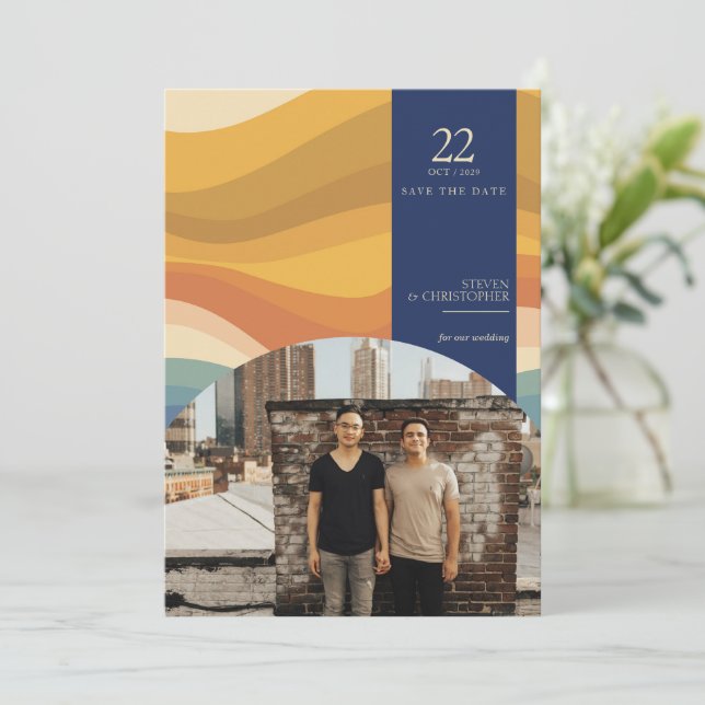 Save The Date Vibes rétro (Debout devant)