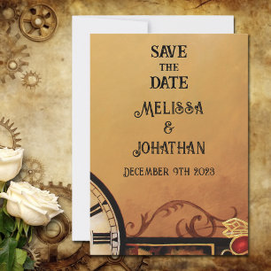 Save The Date Victorian Steampunk Elegance Mariage