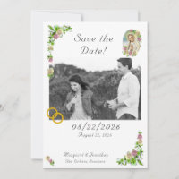 Vierge Marie Nuptiale Sauvegarder la date Signet