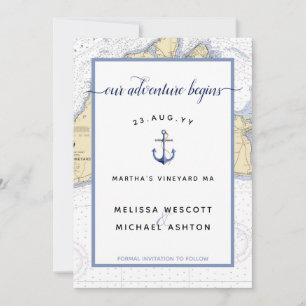 Save The Date Vignoble de Martha Authentic Mariage nautique