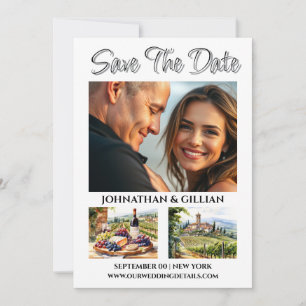 Save The Date Vignoble italien photo enregistrer la date vin ten