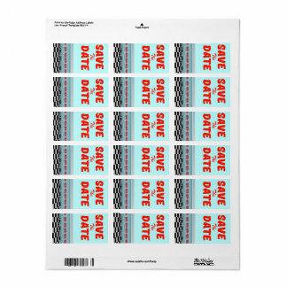 Save the Date vintage american Diner Label