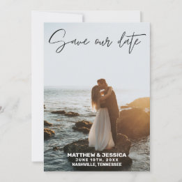 Save The Date Vintage Beach Wedding Enregistrer la date