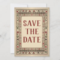 Vintage cadre Ethnic Motif Mariage