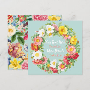 Save The Date Vintage Floral Enregistrer La Date