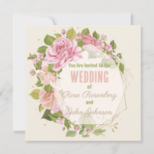 Save The Date Vintage Floral Enregistrer La Date
