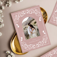 Vintage Flourdissant Parchemin rose vierge Photo