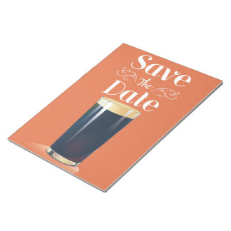 Save The Date Vintage Pint Drink Notepad