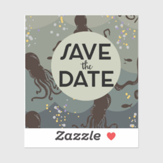 Save the Date Vintage Underwater