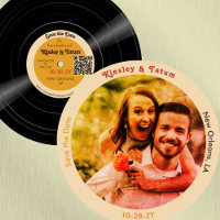 Vinyl Enregistrer la photo Enregistrer la date QR