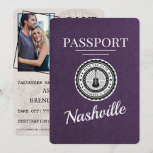 Violet Purple Nashville Passeport Enregistrer La D