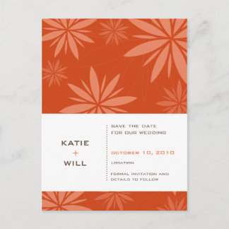 SAVE THE DATE :: vitality rust Announcement Postcard